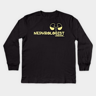 Future Nephrologist, doctor, kidneys - yellow Kids Long Sleeve T-Shirt